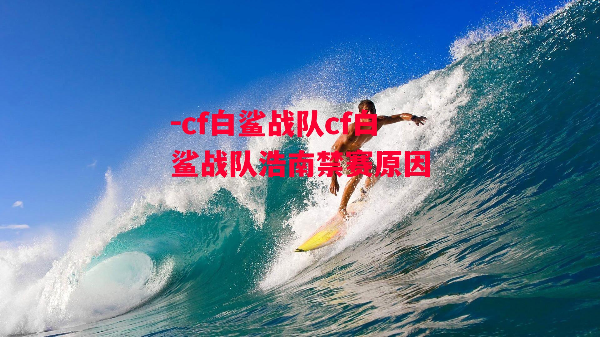 cf白鲨战队cf白鲨战队浩南禁赛原因